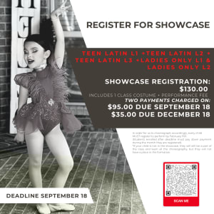 REGISTER FOR SHOWCASE! teens+ladies only