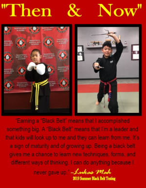  Future Black Belt....Then & now, Lukas Mah