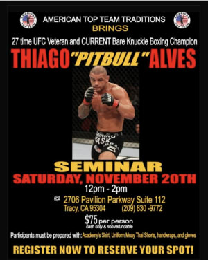 Thiago “Pitbull” Alves seminar!