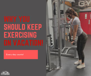 Why continue working out while on vacation?!