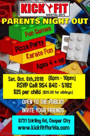 KICKFIT Parent's Night Out Party - Cooper City