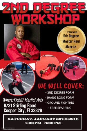 2nd Degree Black Belt Taekwondo Workshop - Cooper City / Davie / Weston / Pembroke Pines