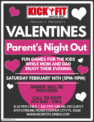 Taekwondo for Kids Parent's Night Out Party - Cooper City | Davie | Pembroke Pines | Weston OPEN TO THE PUBLIC