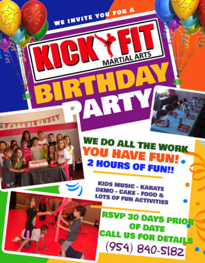 Karate Birthday Parties for Kids in Cooper City / Weston / Davie / Pembroke Pines / Miramar