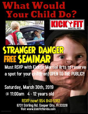 Cooper City Taekwondo School hosts Child Safety Workshop for Cooper City, Davie, Pembroke Pines Kids