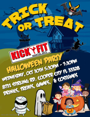Kickfit Halloween Party in Cooper City / Davie / Pembroke Pines