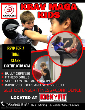 Calling all Cooper City / Davie / Weston Kids!! Now have Krav Maga Kids