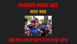 Kickfit Karate Parents Night Out Nerf Party Cooper City/Pembroke Pines/Davie