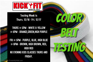 Kids Takwondo Cooper City December Testing 2021