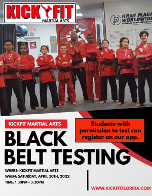 KickFit Black Belt Testing