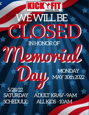 Taekwondo / Krav Maga School in Cooper City/ Pembroke Pines Closed for Memorial Weekend