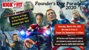 Kickfit is Marching at Cooper City's Founder Day Parade!