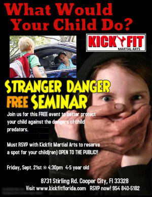 STRANGER DANGER WORKSHOP - OPEN TO THE PUBLIC FOR COOPER CITY 4 -5 year olds