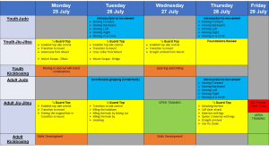 25-29 July Lesson Plan