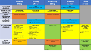 Mad Science Lesson Plan and Notes for 19-24 September.