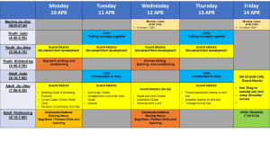 Mad Science notes and lesson plan for 10-15 April 2023