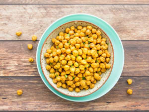 Curried Garbanzo Bean Poppers