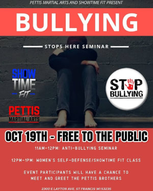 OCT 19th - BULLYING STOPS HERE SEMINAR