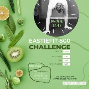 EastieFit takes on the #800g Challenge / Nos enfrentamos al #Retode800g