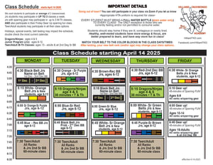 Class Schedule
