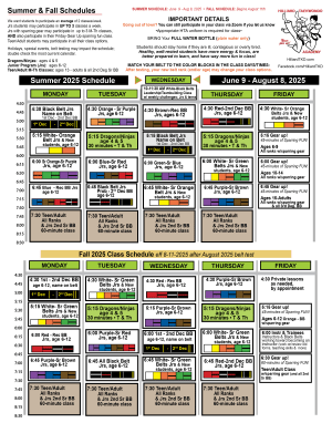 Class Schedule