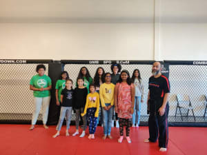 Master McCoig Teaches Girl Scouts Bully Awareness Class.