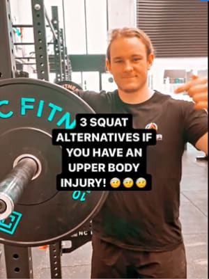 3 Squat Alternatives For Upper Body Injuries