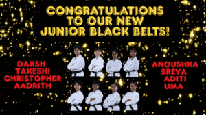 Congratulations to NTK's newest Jr. Black Belts 