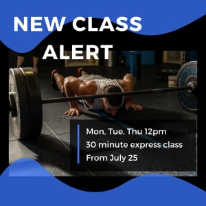 Lunchtime Classes Added To The Schedule 