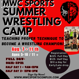Aug. 7th-11th Wrestling Camp