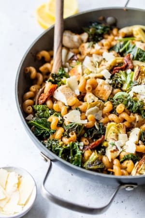 One-Pot Chicken Artichoke Cavatappi Recipe