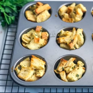 Herbed Sourdough Stuffing Muffins Recipe