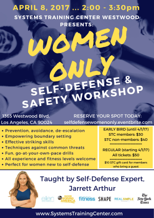 womens only self defense and safety workshop systema womens self defense seminar flyer