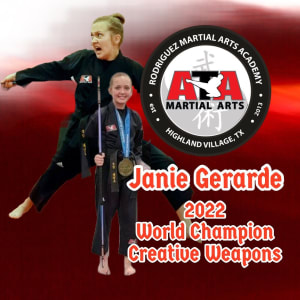 JANIE GERARDE WORLD CHAMP 2022 CREATIVE WEAPONS 