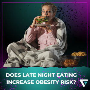 Does eating late at night cause weight gain?