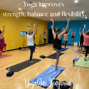 Yoga improves strength, balance, & flexibility