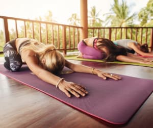 Fitness female model doing yoga – Jacob Lund Photography Store- premium  stock photo