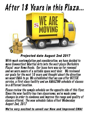 We're moving!