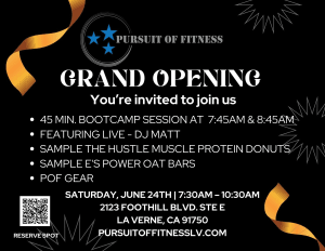 Pursuit Of Fitness Grand Opening