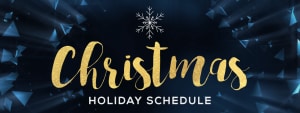 Christmas Training Schedule 2017