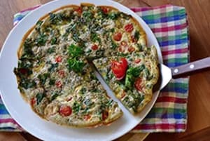 Kale & Tomato Frittata