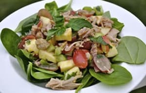 Turkey Spinach Salad