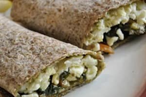 Spinach and Egg White Wrap