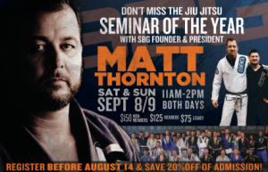 Matt Thornton Brazilian Jiu Jitsu Seminar