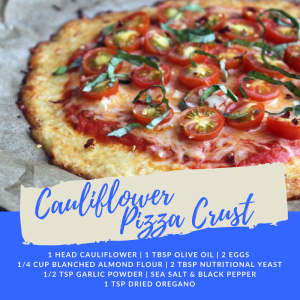 Recipe of the Week: Cauliflower Pizza Crust