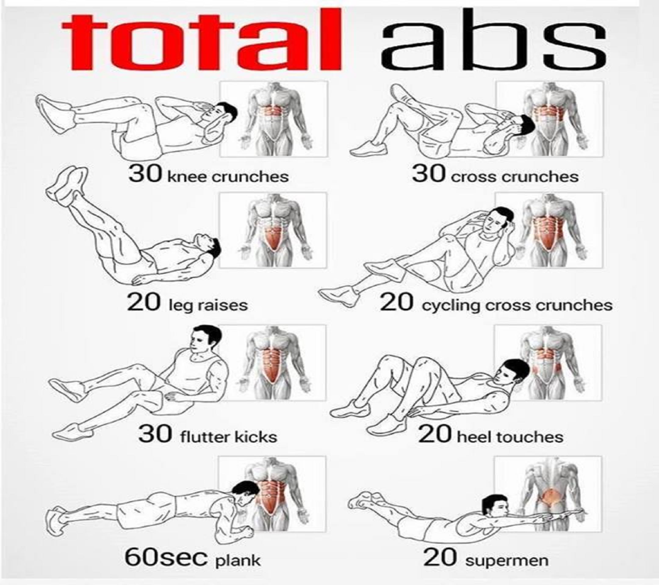 30 Minute Abs Workout Pictures for Beginner