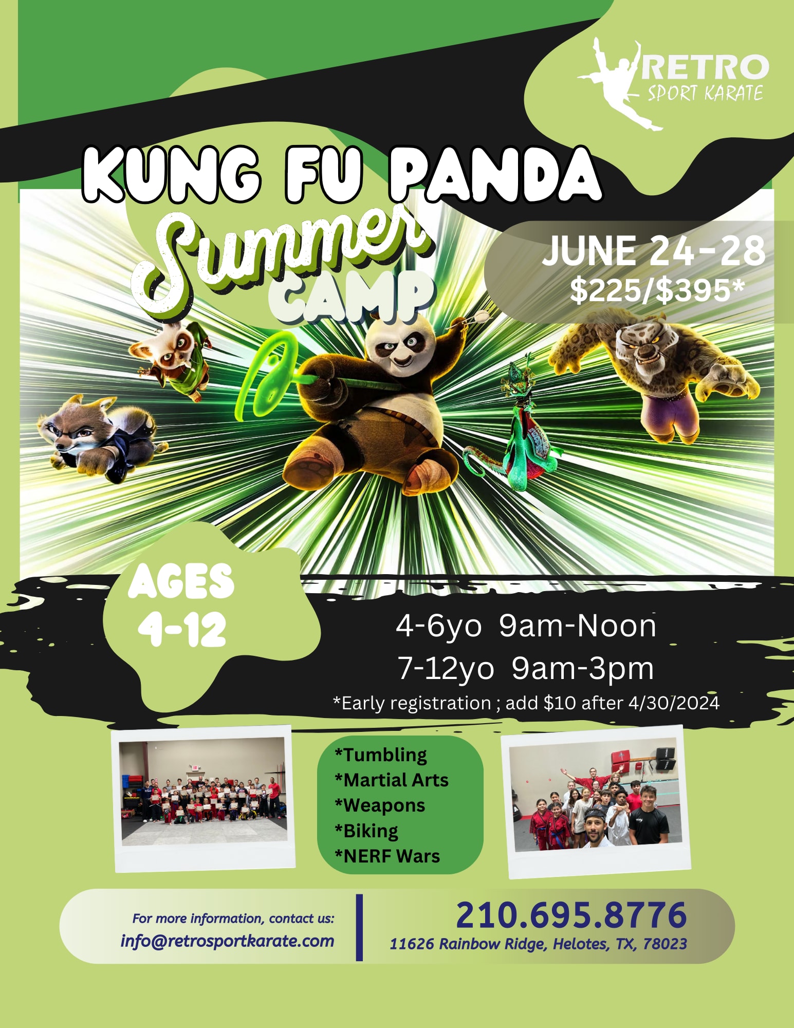 Kung Fu Panda Summer Camp in Helotes