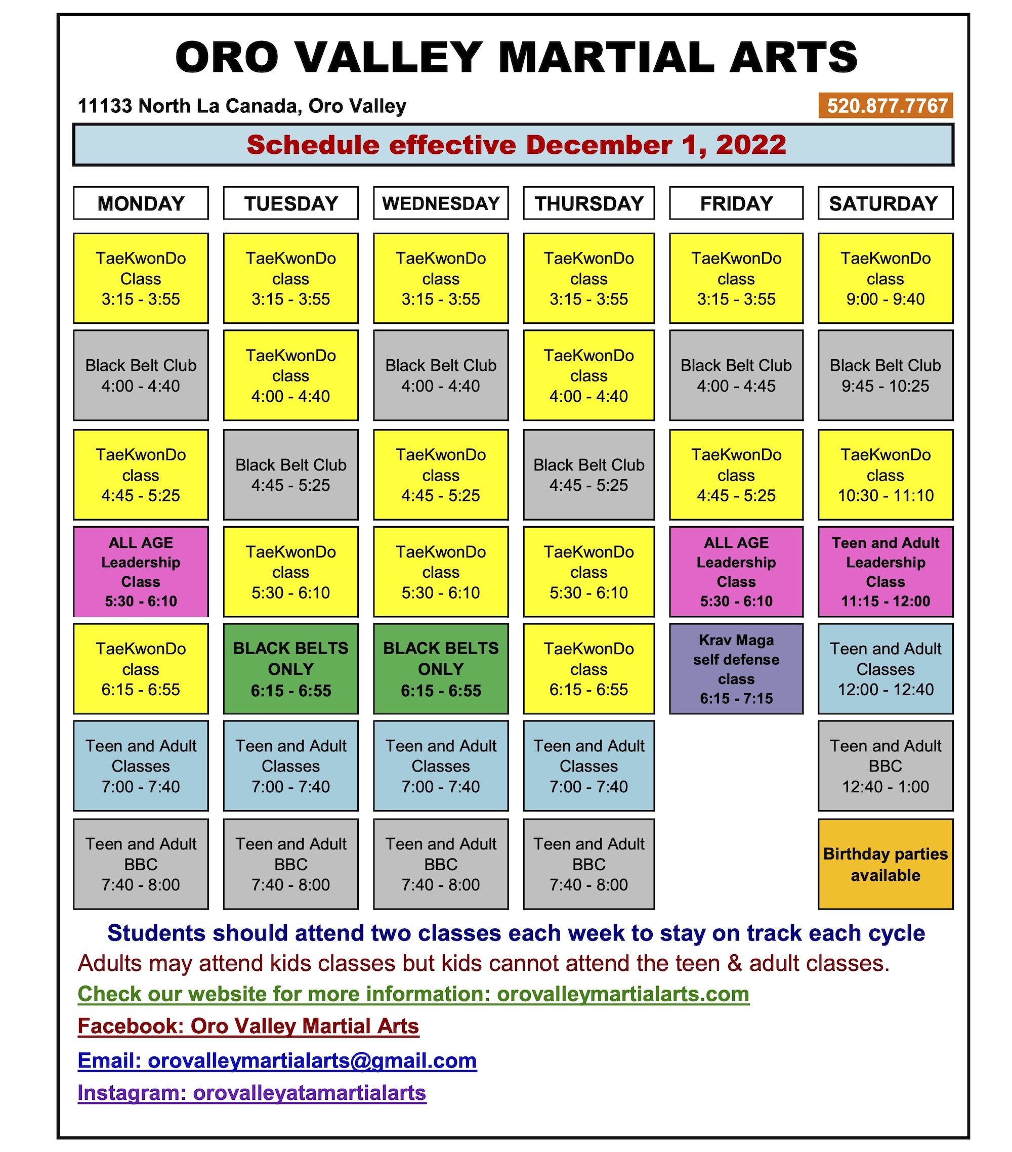 Kids Martial Arts near Oro Valley