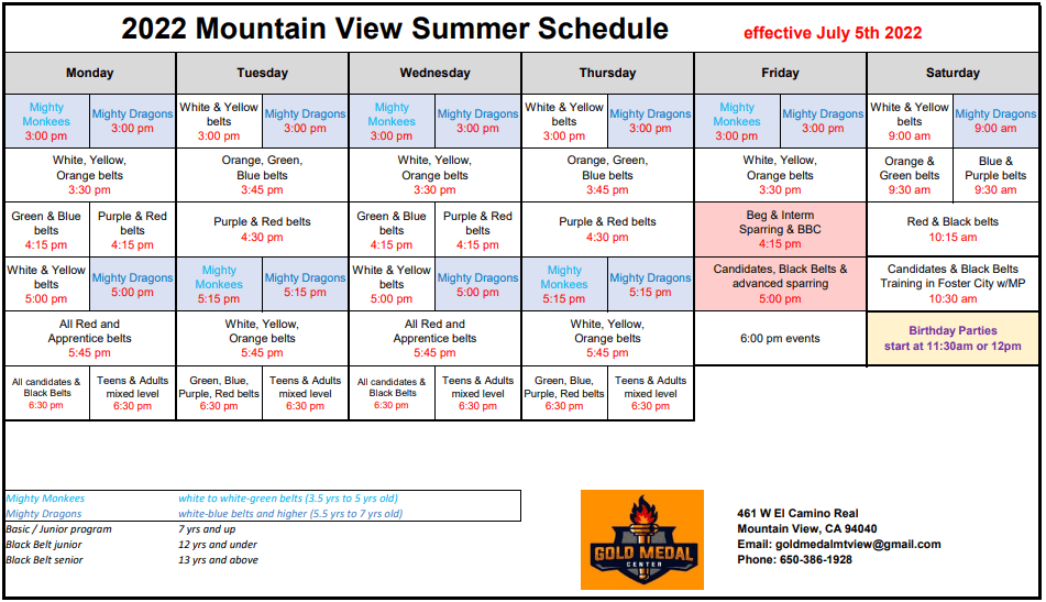 Kids Martial Arts near Mountain View