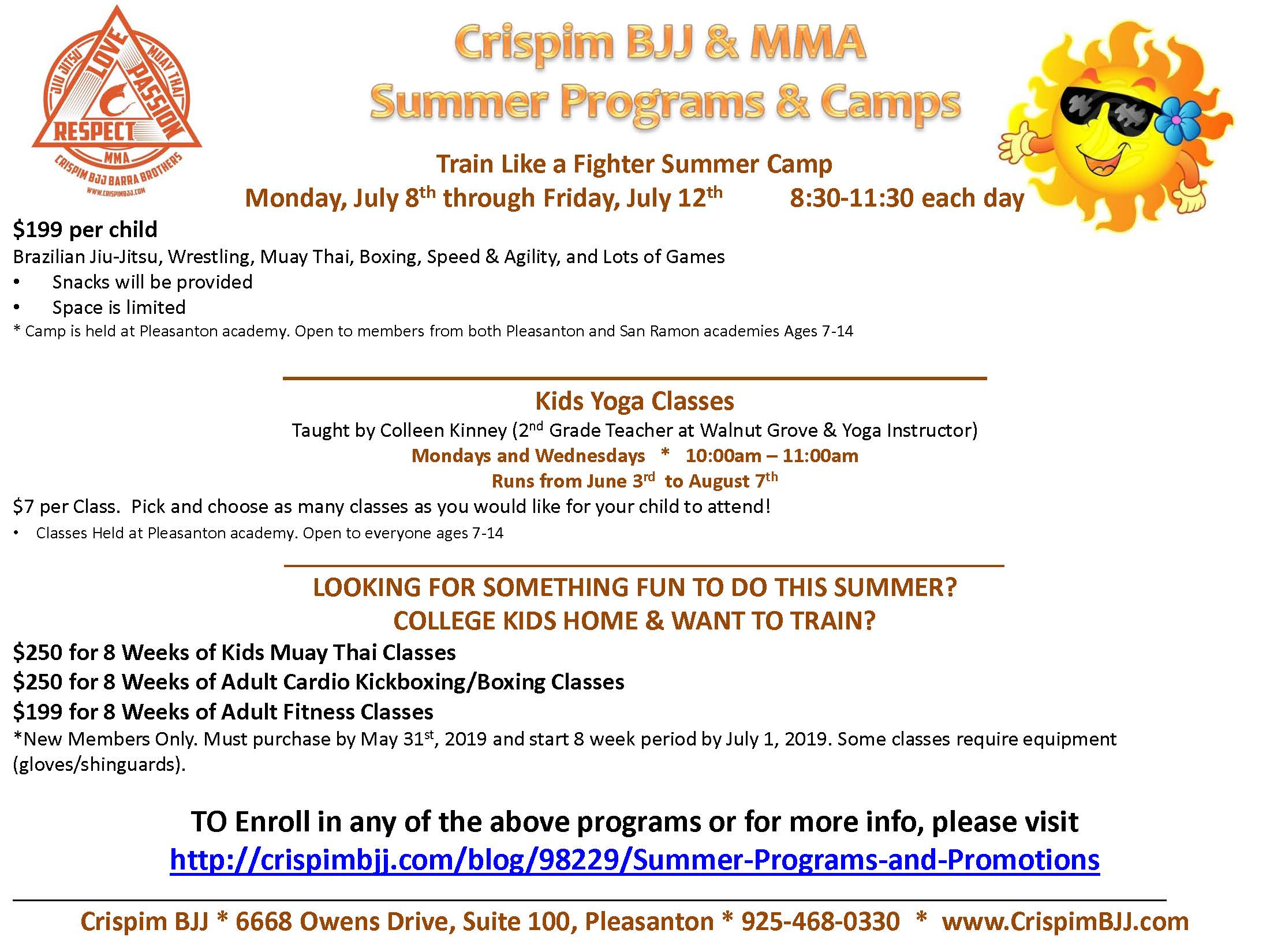 Summer Programs and Promotions